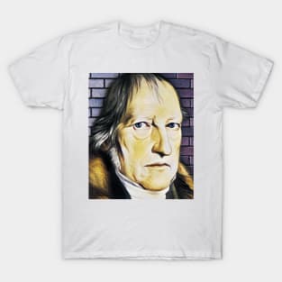 Georg Wilhelm Friedrich Hegel yellow Portrait | Georg Wilhelm Friedrich Hegel Artwork 9 T-Shirt